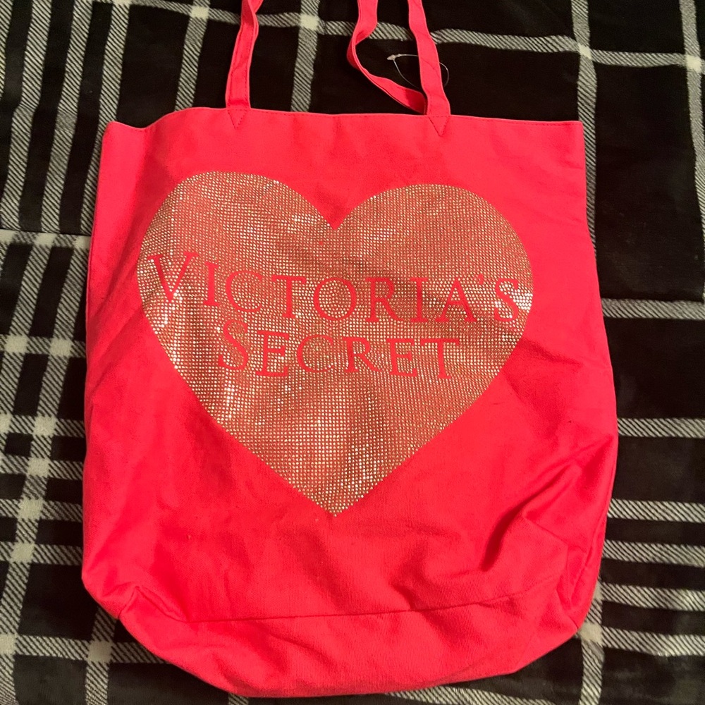 Victoria Secret like new canvas tote fully lined